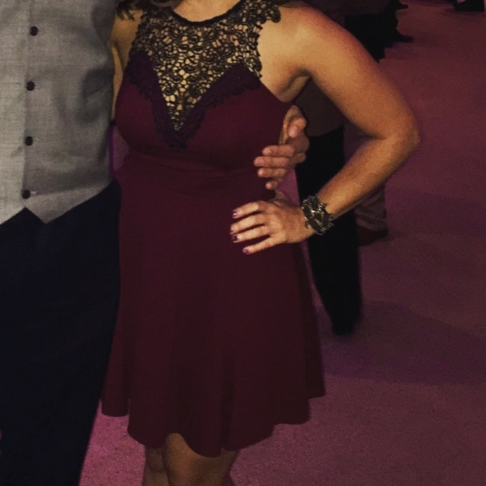 Maroon dress